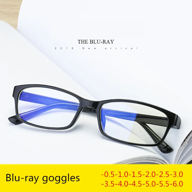 

Классические очки для близорукости SPH 1,0-1,5-2,0-2,5-3,0 ~-6,0 в черной и красной оправе, TR90, очки для коррекции зрения