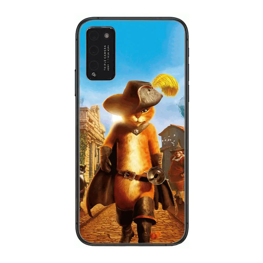 

Case L-Le Matre chat Anime Clear Phone Case For Huawei Honor 10 20 30 9 X Pro Lite V 5G RU Black Etui Coque Hoesjes Comic Fash