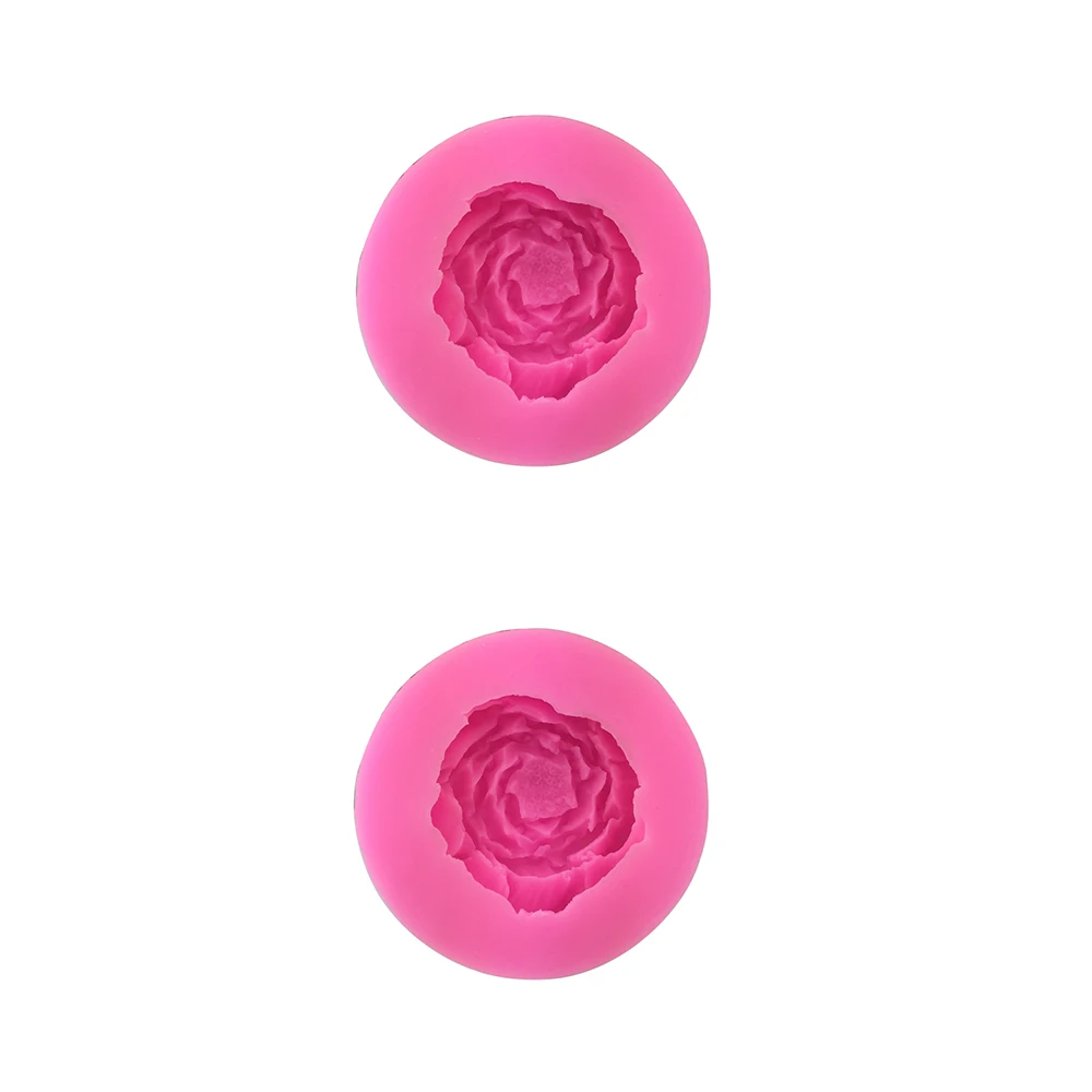 Горячая DIY трехмерный цветок пиона гибискуса силиконовый помадка плесень