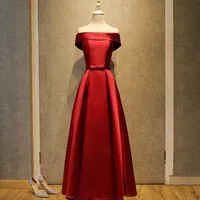 Plus Size Cheap A Line Bridesmaid Dresses Burgundy Dark Red Off Shoulder Bridesmaid Dress Sleeveless Wedding