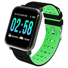 A6 Smart Watch Wearable Device IP67 Waterproof Bluetooth Pedometer Heart Rate Monitor Color Display SmartWatch For Android/iOS