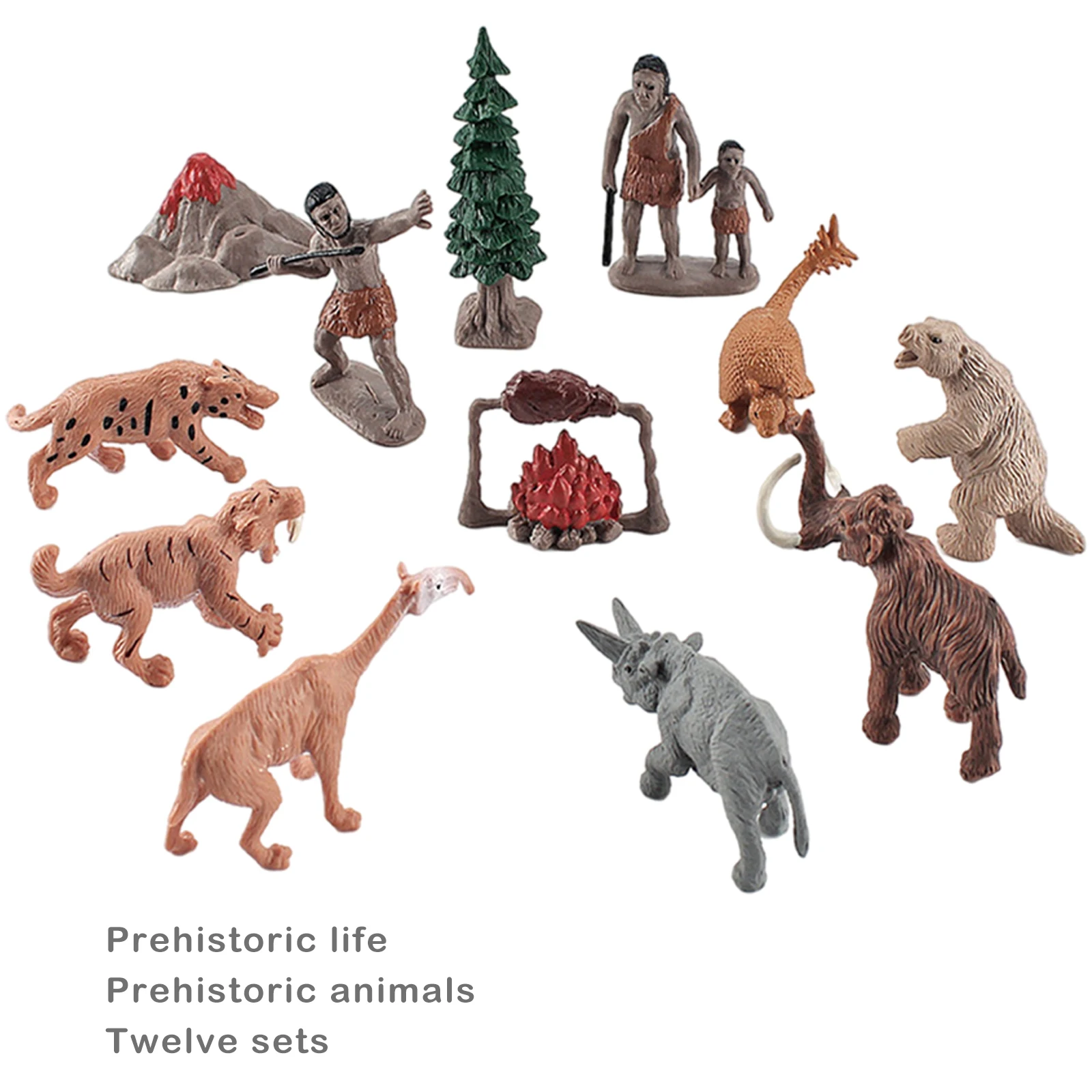 

PVC Prehistoric Figure Model Toy Farm Animal Model Playest Gifts for Kids 3-8 Years Old for Preschool Children