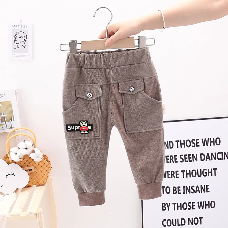 IENENS модные повседневные шаровары для мальчиков брюки одежда малышей Детские