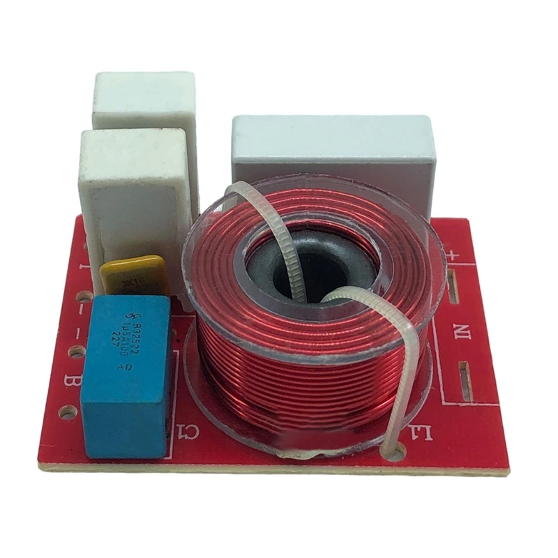 

2 Way HiFi Speaker Adjustable Treble Bass Frequency Divider 80W Crossover Audio Crossover Filters 5-8 Ohms 80W