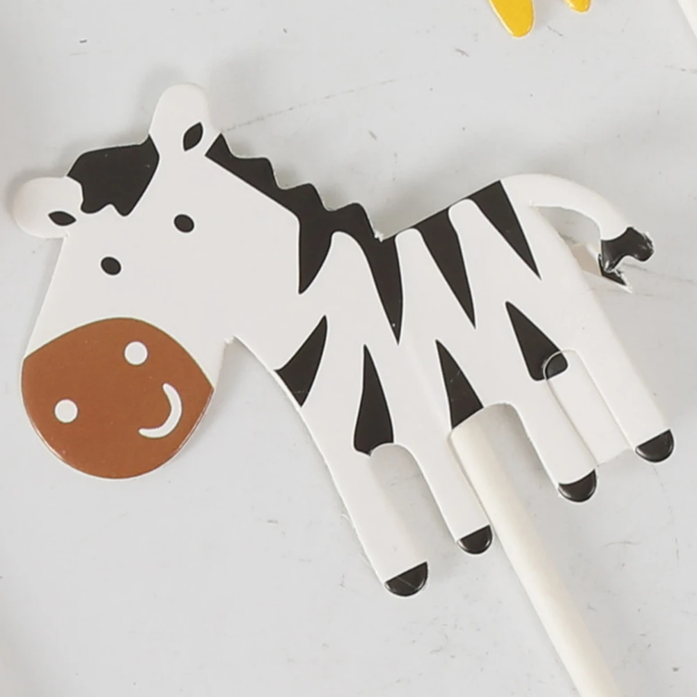 7 шт животных Жираф Обезьяна Слон Торт Топпер Дети украшения для свадьбы и дня