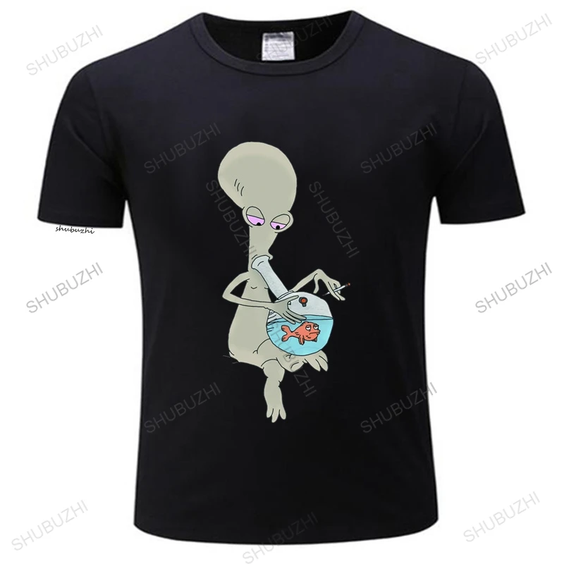 Футболка с круглым вырезом для мужчин хлопковая Модная рубашка принтом Роджера