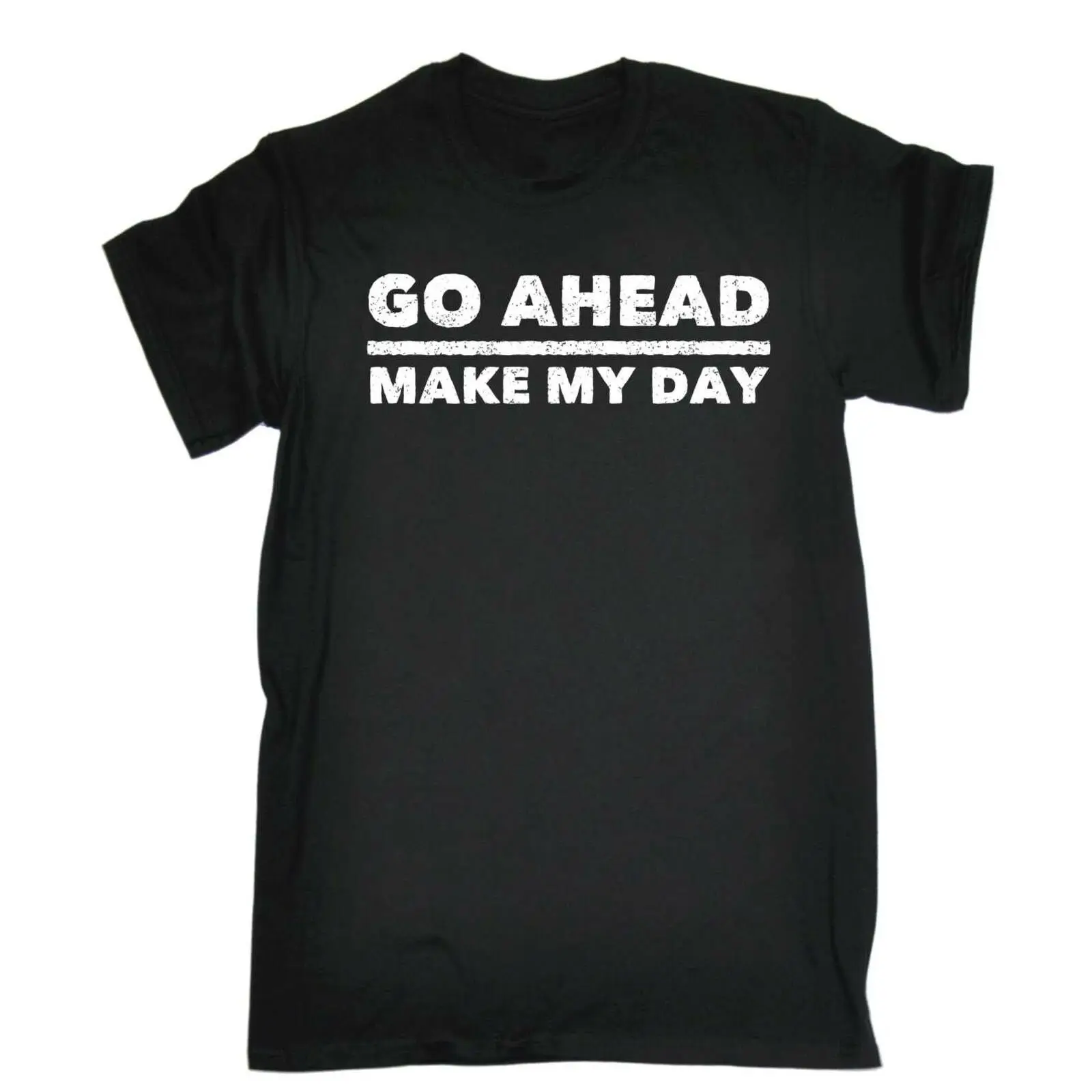 Мужская футболка Go Ahead Make My Day смешная шутка Гангстерский фильм ссылка ТВ