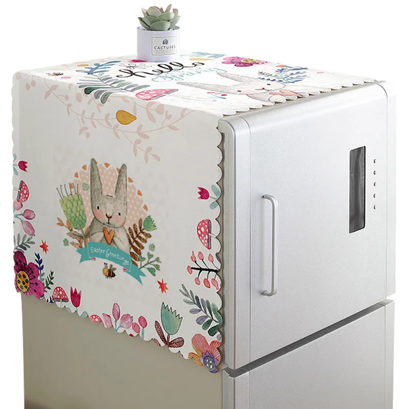 

Refrigerator Top Cover Microwave Oven Dust Proof Cover Household Home dust cover