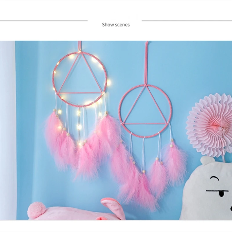 Лидер продаж Ловец снов с белыми перьями искусство подвеска ветряные