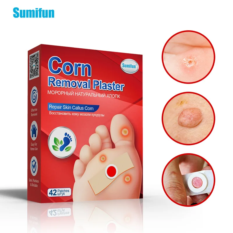 

42PCS Foot Corn Killer Calluses Plantar Warts Thorn Pain Relief Plaster Foot Care Tool Medical Sticker Toe Protector