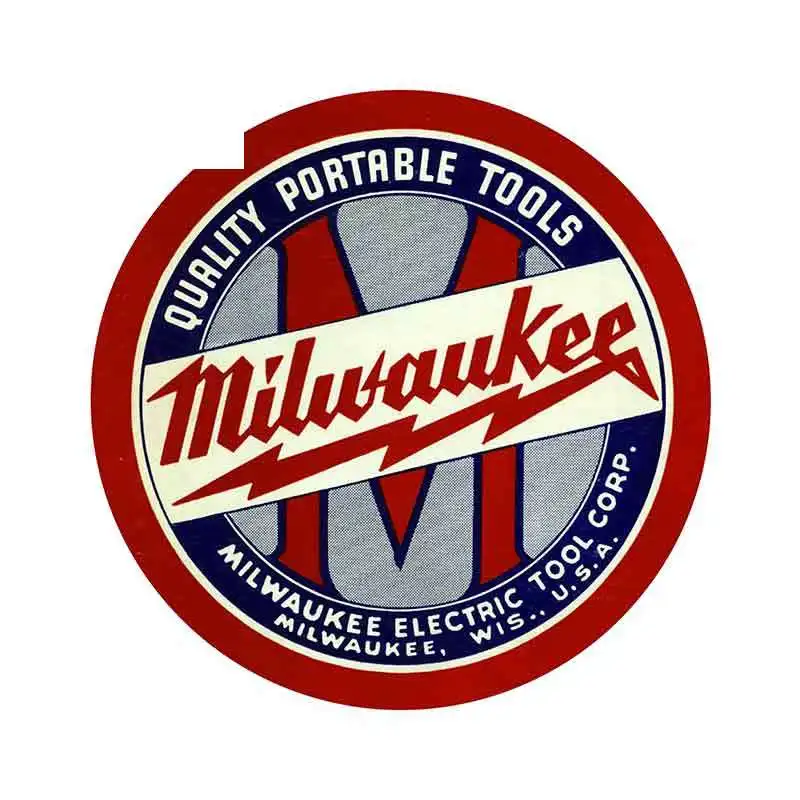 

For Milwaukee Electric Waterproof Car Stickers Sunscreen Decal Creative Vinyl Material JDM JEEP Van Bike Offroad