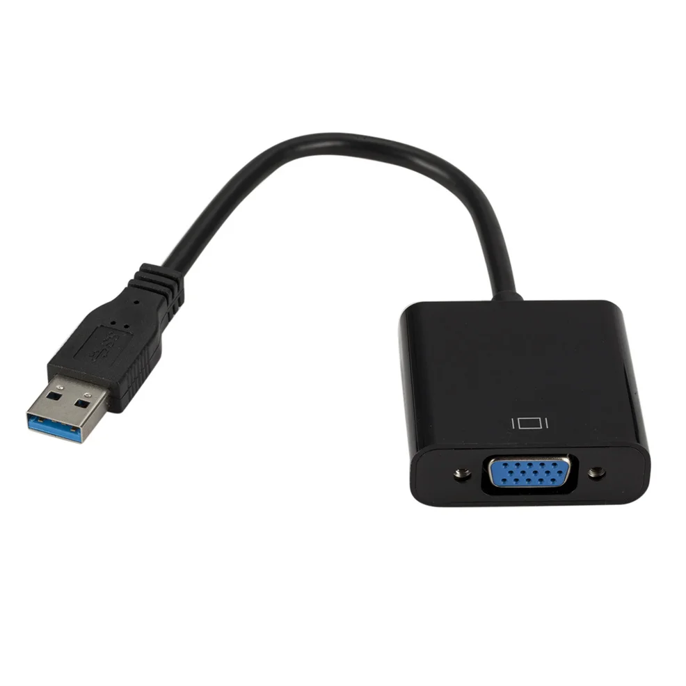Адаптер USB 2 0/3 0 на VGA внешняя видеокарта мультипреобразователь дисплея для Win 7/8/10