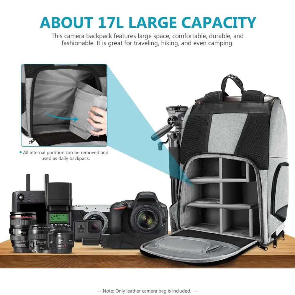 neewer camera backpack waterproof camera case bag ipx5 waterproof large capacity side access with 15 6 inch laptop compartment free global shipping