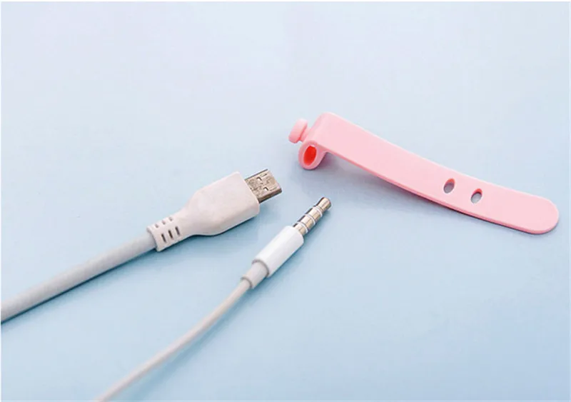 Purdored 4 шт./компл. кабель наушников держатель кольца мягкая лента USB провода Кабельные стяжки организатор, аксессуары для путешествий, дропшиппинг