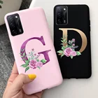 Чехол для OPPO A53 2020, чехол CPH2127 CPH2131, роскошные матовые искусственные буквы с именем под заказ для OPPO A55 чехол для телефона 2021, мягкие чехлы A 53