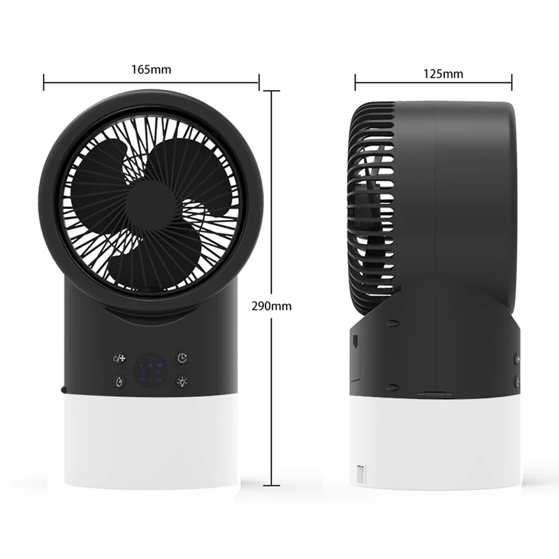Портативный кондиционер с холодным распылением Вентилятор увлажнителя воздуха 4
