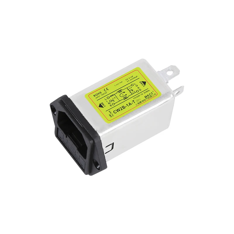AC 115V 230V источник питания фильтр EMI анти-помех очистки аудио CW2B-1A-T3A6A10A |