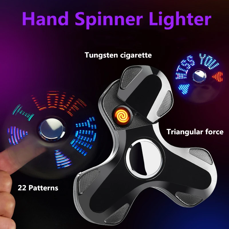 2020 популярная электронная USB зажигалка на кончик пальца ручной Спиннер