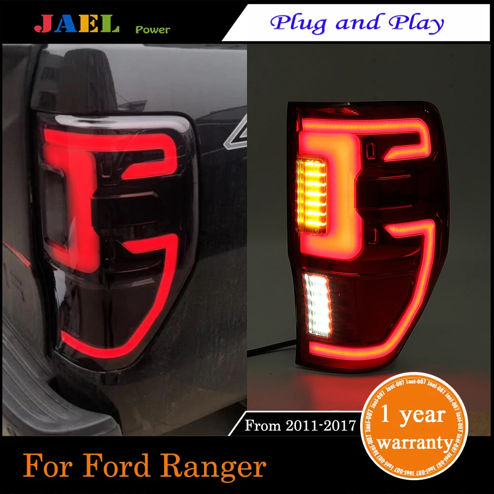 Светодиодный задний фонарь чехол для Ford Ranger 2012-2019New Ranger светодиодные задние фары светодиодный указатель поворота светодиодный тормоз