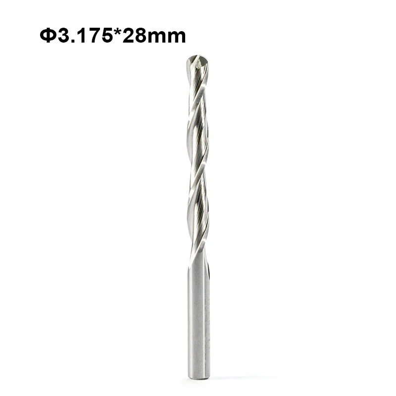 10 шт. 3 175 мм две флейты спиральные сферические Концевые Фрезы с ЧПУ фрезы 3D дерево
