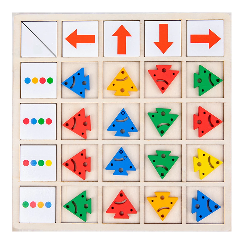 

Развивающая игра «направление рыбы», Магнитные деревянные строительные блоки, интерактивные обучающие игрушки для детей и родителей с лог...