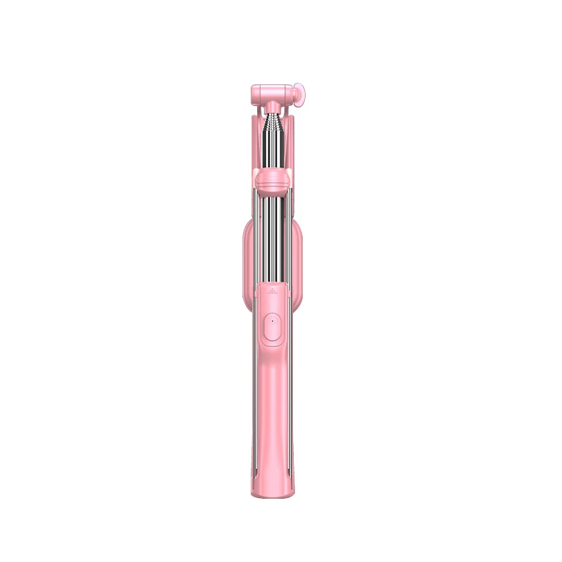 Pink CYKE Выдвижная палка для селфи 3в1 штатив Гибкая подставка для мобильного телефона Настольный светодиодный светильник совместимый для iPhone/Android - Цвет: Pink