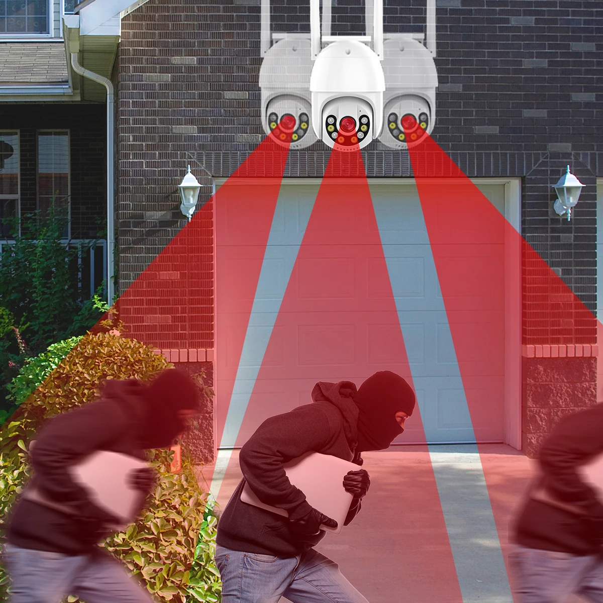 5mp ptz ip camera wifi outdoor ai human detection audio wireless security cctv camera p2p 4x digital zoom wifi camera free global shipping