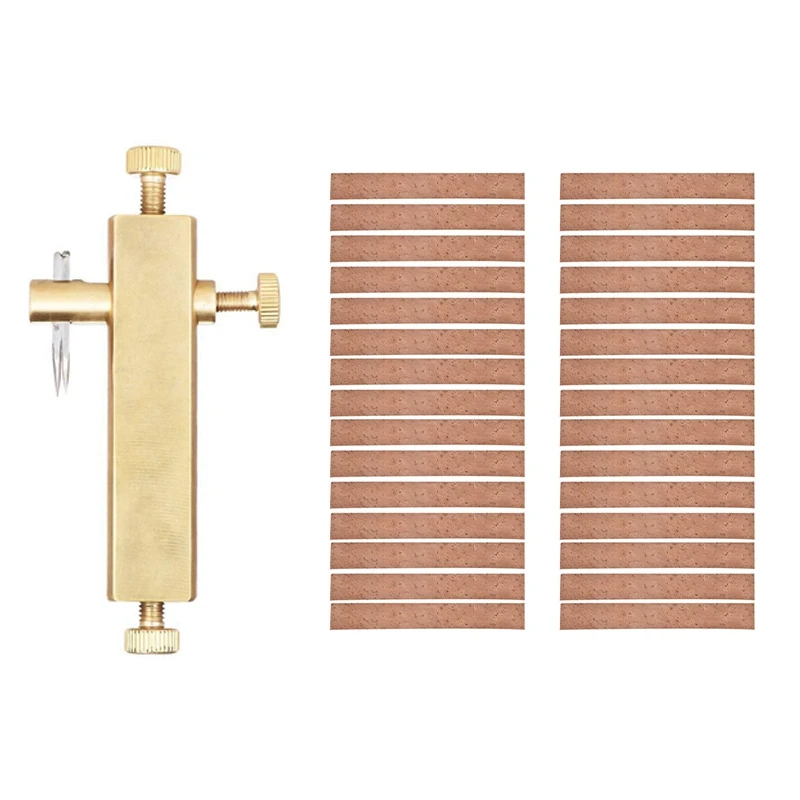 

Quality Brass Purfling Inlay Inlaid Groove Maker Carver Luthier Tool With 30PCS Clarinet Neck Joint Cork