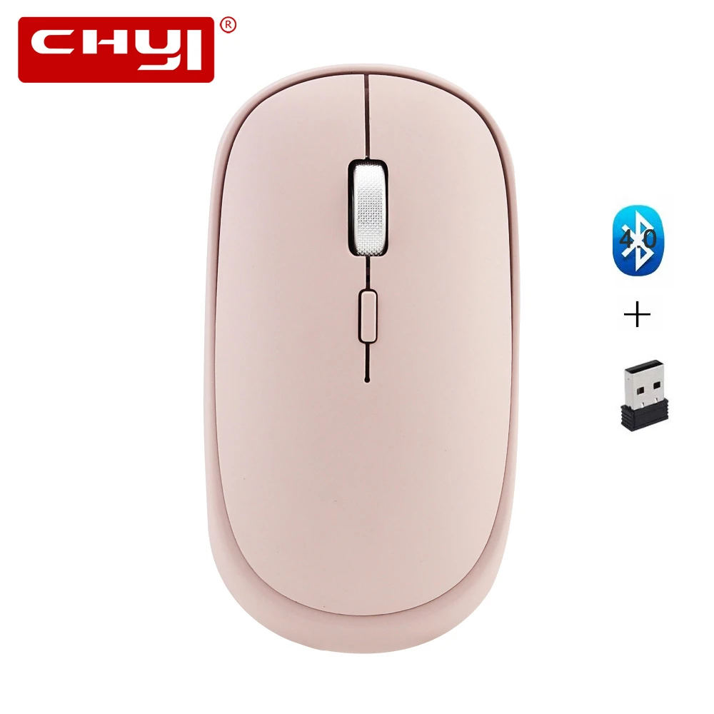 CHYI Мини Bluetooth 4 0 2 4G двойной режим Беспроводной оптический Мышь 1000/1200/1600 Точек на