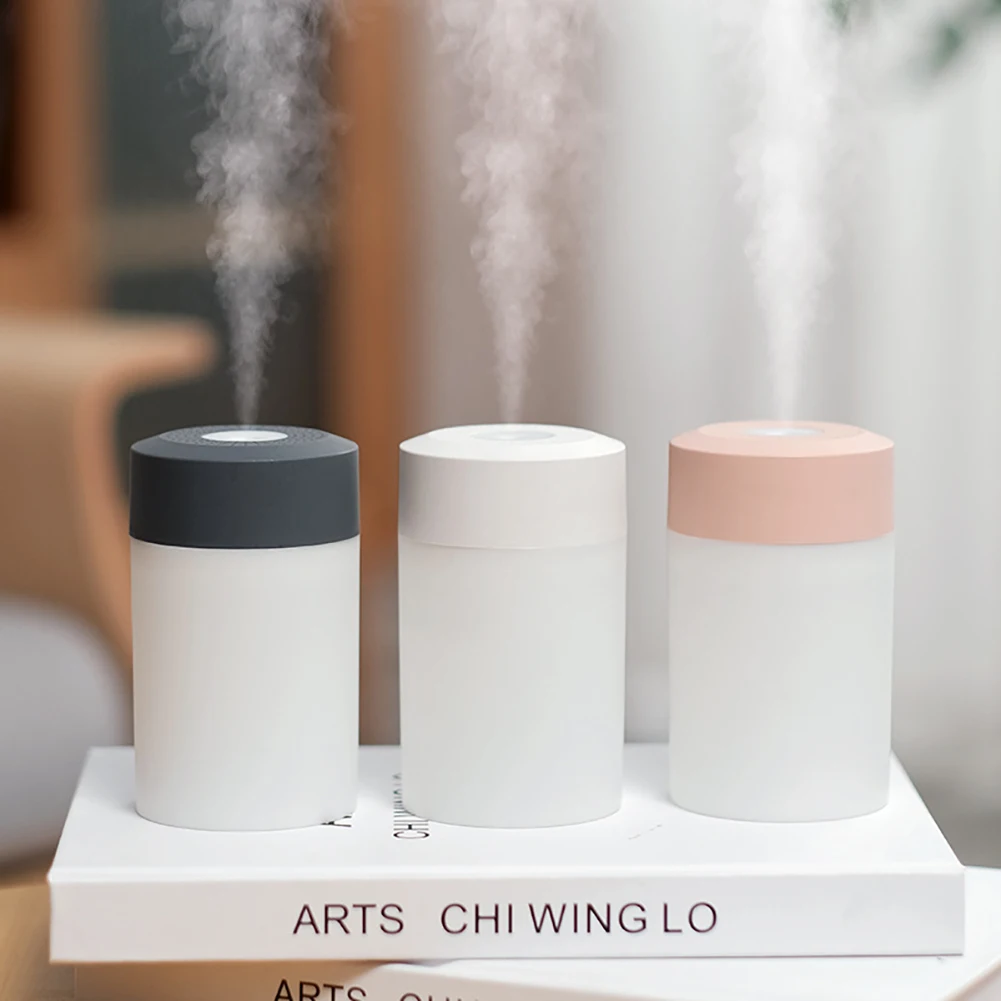 

280ml USB Car Mini Humidifier Small Car Office Desktop Household Night Light Atomizer Air Purifier With LED Night Lamp