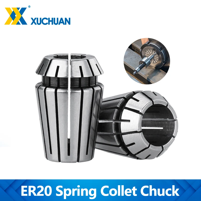 

ER20 Collet Chuck 1-13mm 1/2 1/4 1/8 Spring Chuck For CNC Milling Tool Holder Engraving Machine Spindle Motor CNC ER Collet