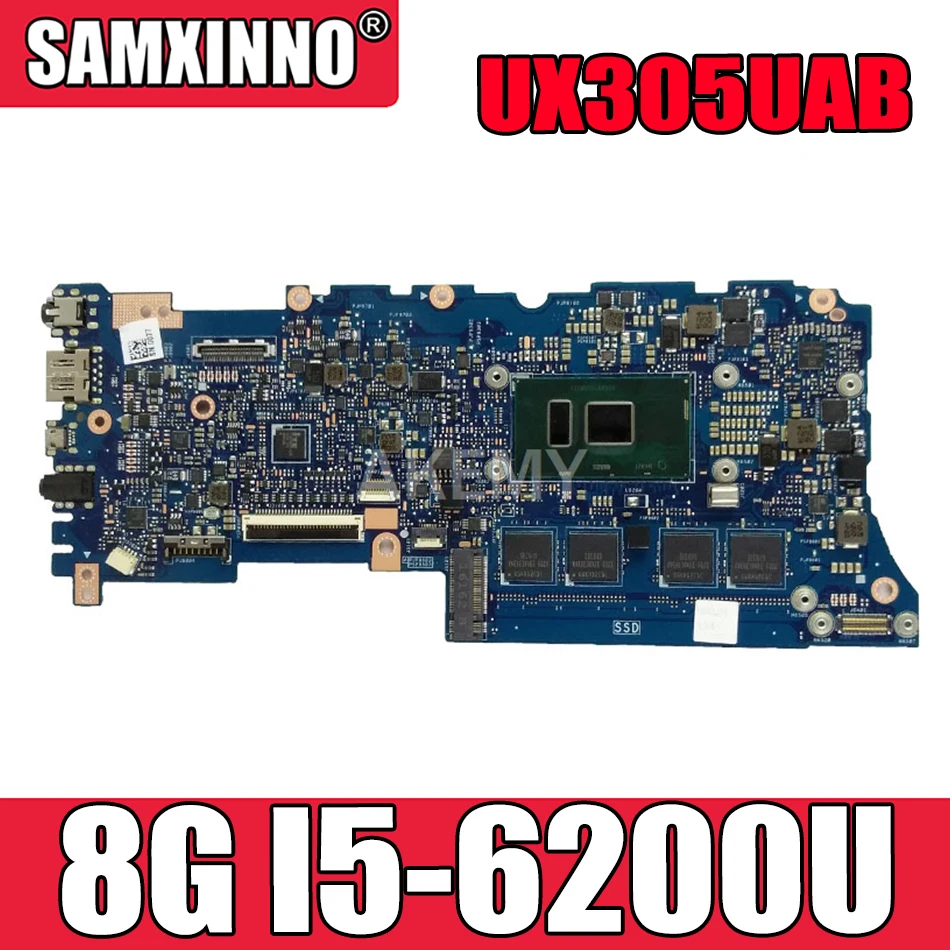 

Akemy ux305заа 8G/I5-6200U/AS 90NB0AB0-R00040 материнская плата для Asus ux305заа материнская плата для ноутбука 100% протестирована