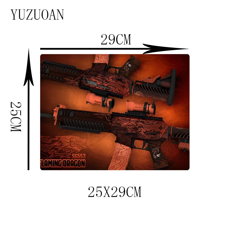 Большой рекламный коврик для мыши Yuzuoan CSGO AWP Longtong игровой автомат с закругленными