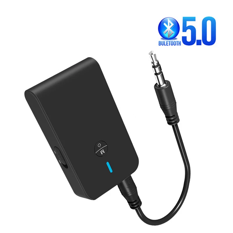 Автомобильный Aux Bluetooth 5 0 адаптер беспроводной аудио передатчик приемник 3 мм AUX