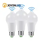 Умная Светодиодная лампа E27, ночник с пассивным ИК датчиком движения для лестниц, туалета, крыльца, гаража, балкона, ванной комнаты, 12 Вт, 15 Вт, 18 Вт, 20 Вт