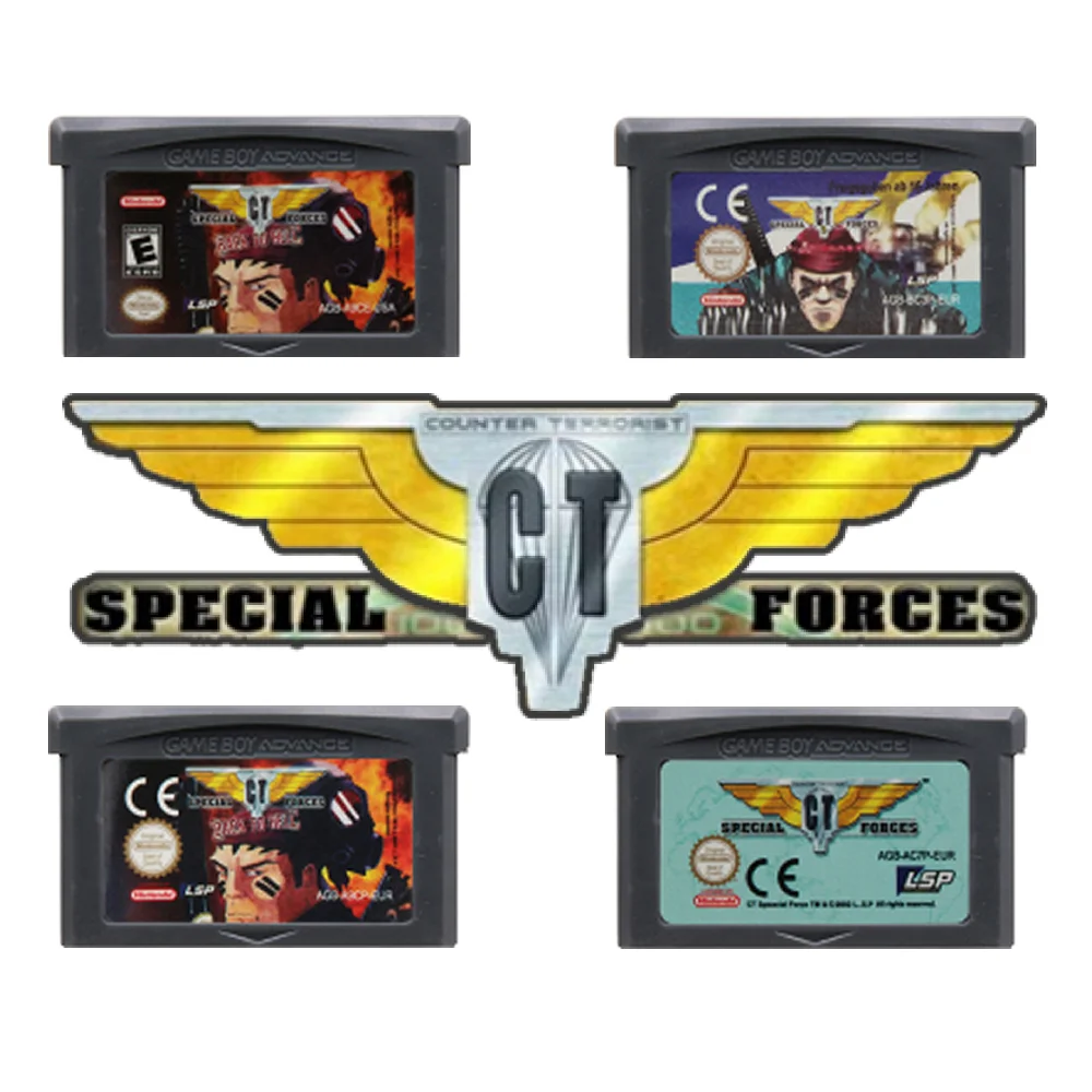 

32 Bit Video Game Cartridge Console Card for Nintendo GBA CT Special Forces Series English Language Edition