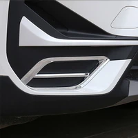 car styling for bmw x1 f48 2020 2021 abs chromecarbon fiber front bumper both sides decorative frame stickers car accessories