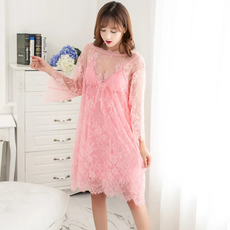 Комплект пижамный Lisacmvpnel на тонких бретельках с прорезями|Комплекты халатов и