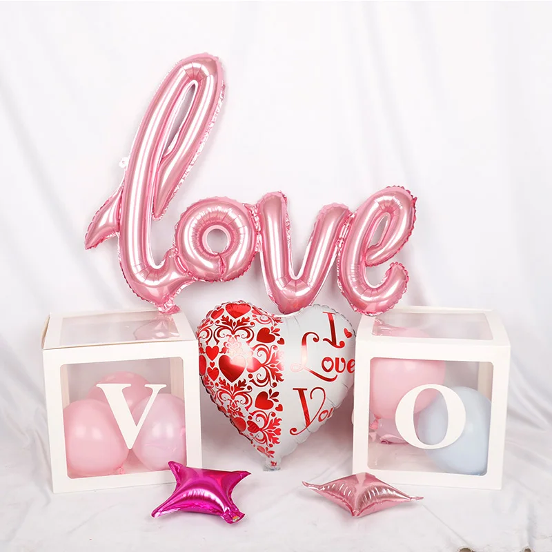 

1SET Wedding decoration Balloons Marriage LOVE Globos Aluminum film Engagement Confession Bride to be Wedding Groom Bride