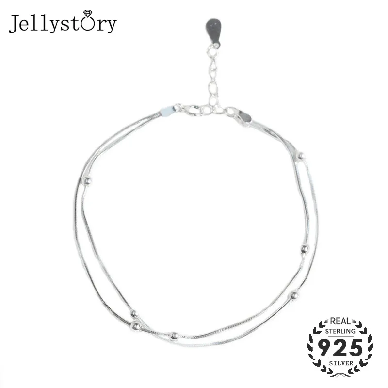 Модный браслет Jellystory из стерлингового серебра 925 пробы изящные украшения для