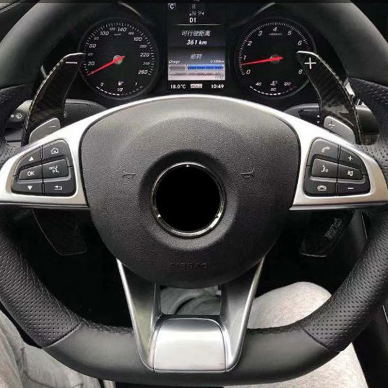 Paddle Shift For Mercedes Benz AMG A45 C63 CLA45 GLE GLA CLS GLS W205 W213 Car Steering Wheel Extension Shifters DSG Sticker | Автомобили