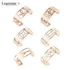 Legenstar женские браслеты из нержавеющей стали, розовые золотые браслеты для ношения поверх рукава
