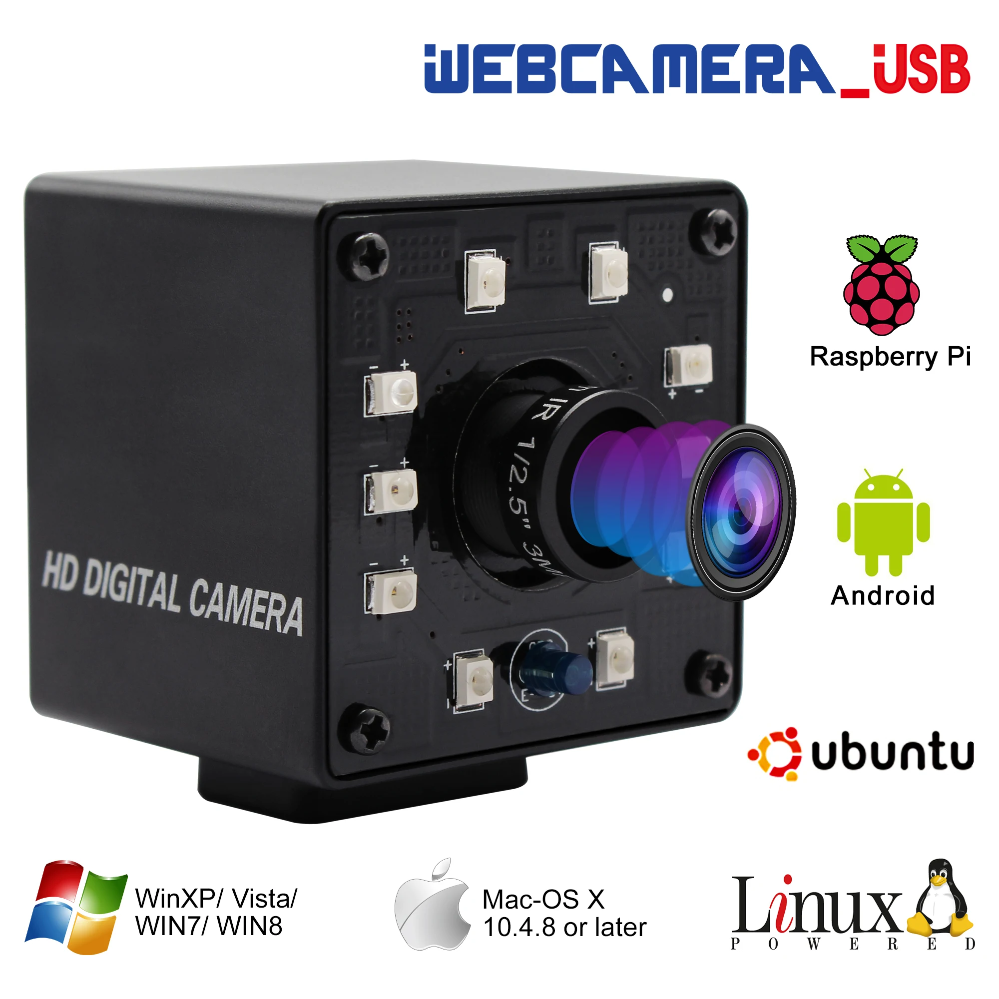 1080P OV2710 веб камера hd CCTV видеонаблюдения Мини инфракрасная ночного видения USB Hd с