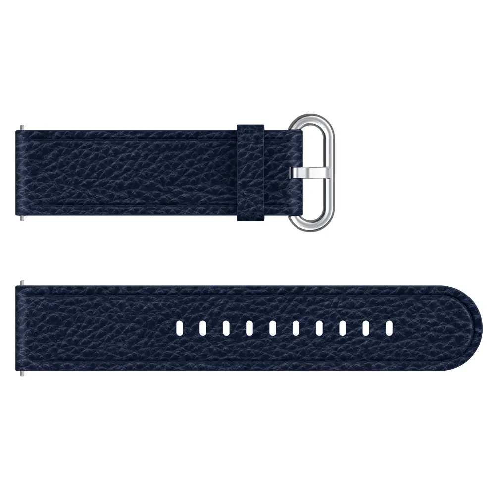 Midnight blue Classic Luxury Leather Straps Watchband Wristband For Samsung Gear S3/For Huawei Watch GT 46mm/Amazfit GTR 47mm Smart Wriststrap - Цвет ремешка: Midnight blue
