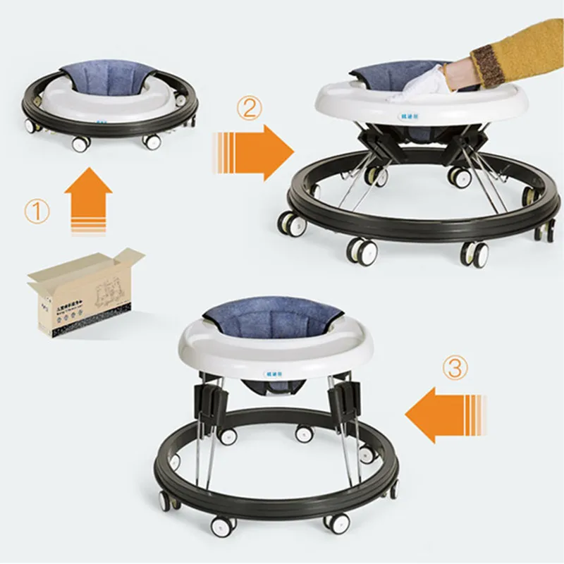 

Infant and child walker multifunctional anti-rollover and anti-o-leg 6/7-18 months push can sit on baby scooter