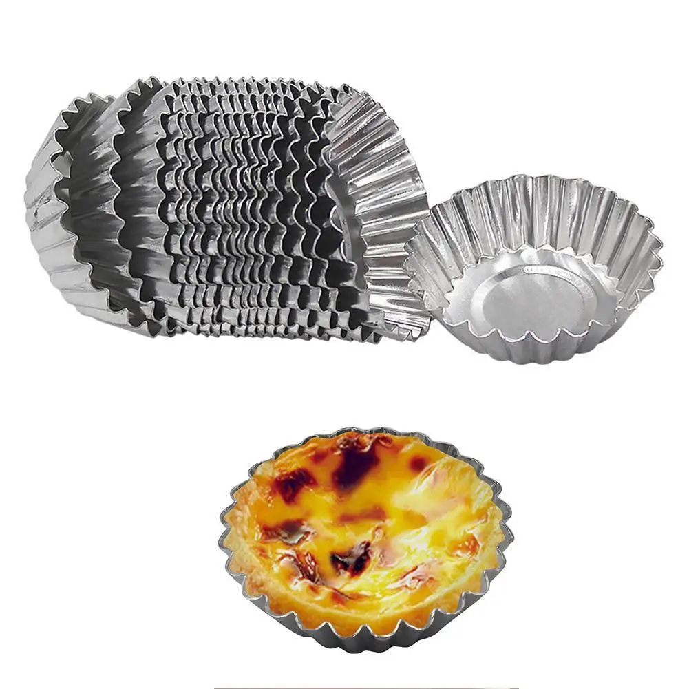 

10 шт., антипригарная форма для кексов, из алюминиевого сплава