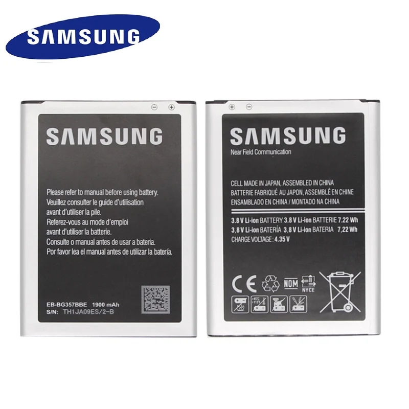 Оригинальная запасная аккумуляторная батарея для SAMSUNG Ace 4 GALAXY Style LTE EB BG357BBE G357