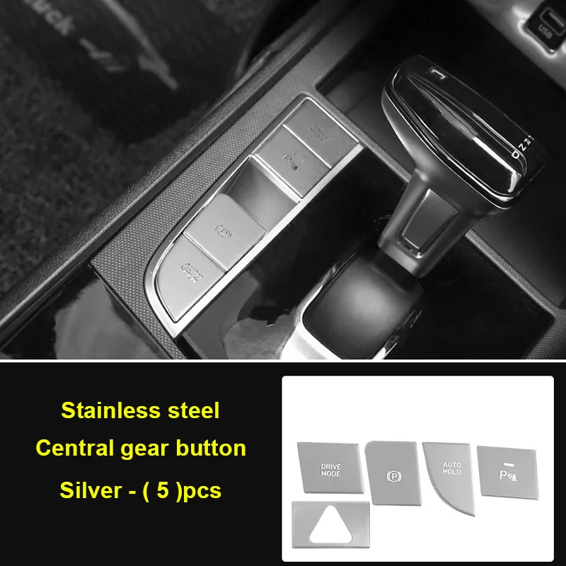 

Vtear наклейка на внутреннюю отделку автомобиля, стеклянная наклейка на кнопки подъема, Набор стикеров на кнопки фары, аксессуары для Hyundai Elantra 2021