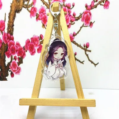 4 Аниме Тянь Гуань Ci Fu брелок Xie Lian Hua Cheng He Xuan акриловый брелок милый мультфильм кулон брелок ювелирные изделия подарок llaveros - Цвет: 4
