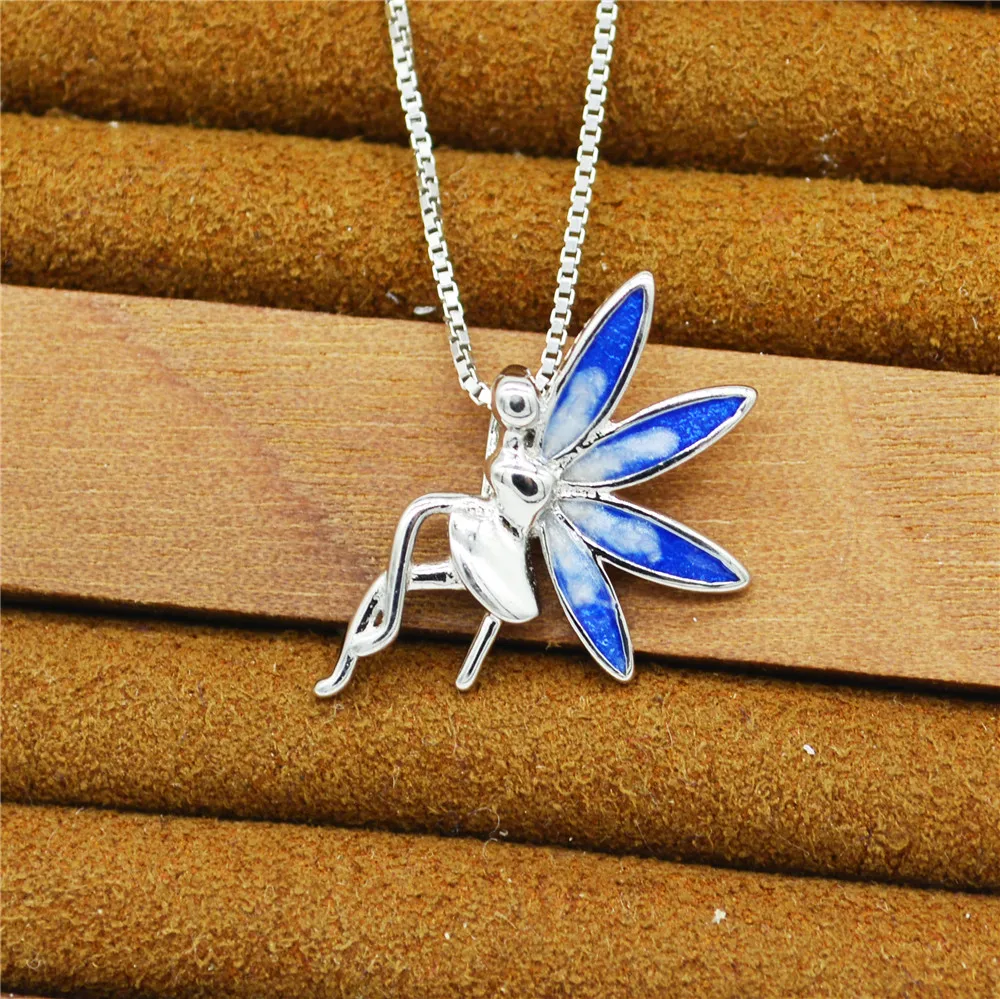 Sterling Silver Enamel Fairy Pendants Mountings For Pearl Diy Jewelry, Design Pearl Pendants Fitting With Pearl Seat PS3MDZ013